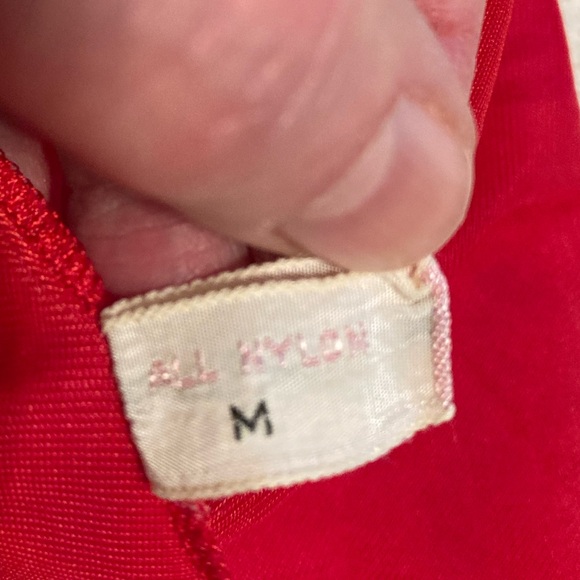 Vintage 60’s Shadowline Baby Doll Nightie Red Sz M - Picture 7 of 7